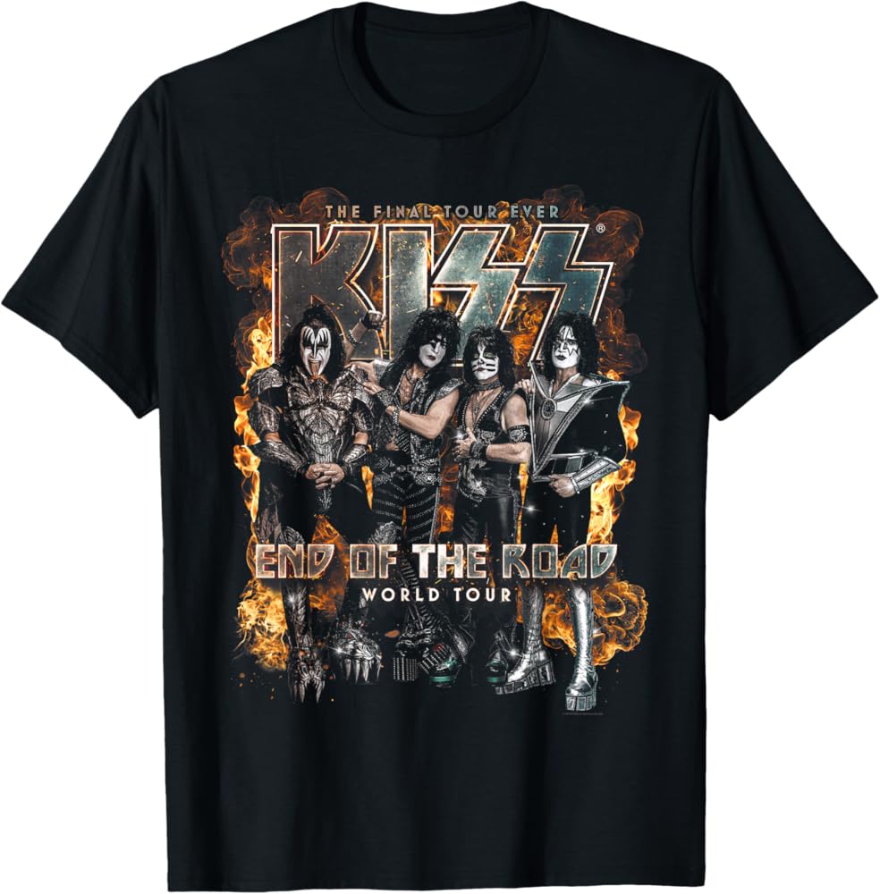 Amazon.com: KISS - End of The Road Tour Event T-Shirt Small